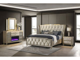 Lorient Ivory/Camel 4-piece Eastern King Bedroom Set by Coaster at Eve Furniture