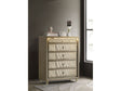 Lorient Ivory/Camel 5-drawer LED Chest of Drawers by Coaster at Eve Furniture