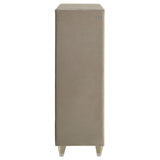 Lorient Ivory/Camel 5-drawer LED Chest of Drawers by Coaster at Eve Furniture