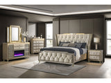 Lorient Ivory/Camel 5-piece Eastern King Bedroom Set by Coaster at Eve Furniture