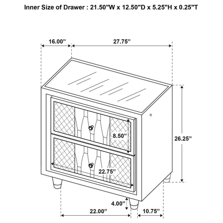 Lorient Ivory/Camel 5-piece Queen Bedroom Set by Coaster at Eve Furniture