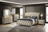 Lorient Ivory/Camel 8-drawer LED Bedroom Dresser Cabinet by Coaster at Eve Furniture