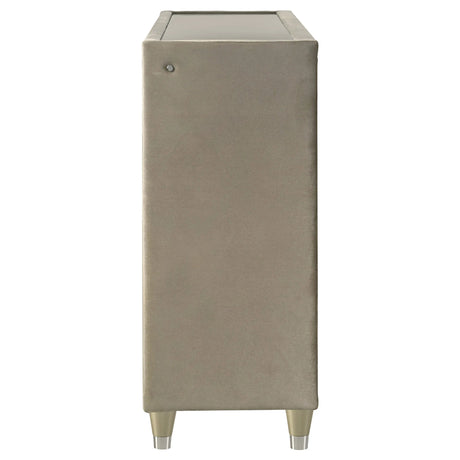 Lorient Ivory/Camel 8-drawer LED Bedroom Dresser Cabinet by Coaster at Eve Furniture