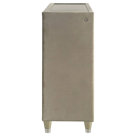 Lorient Ivory/Camel 8-drawer LED Bedroom Dresser Cabinet by Coaster at Eve Furniture