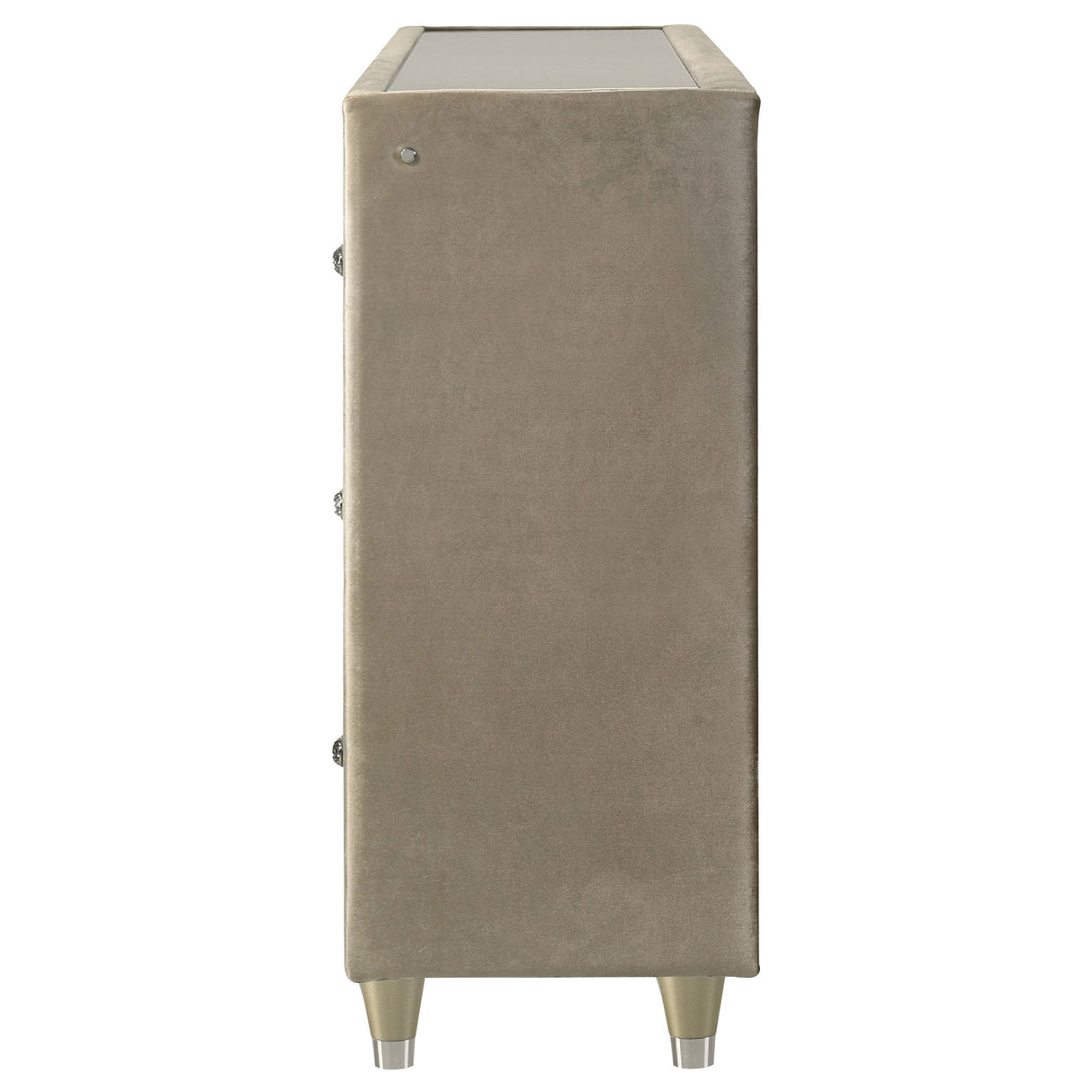 Lorient Ivory/Camel 8-drawer LED Bedroom Flame Box Dresser by Coaster at Eve Furniture