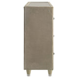 Lorient Ivory/Camel 8-drawer LED Bedroom Flame Box Dresser by Coaster at Eve Furniture