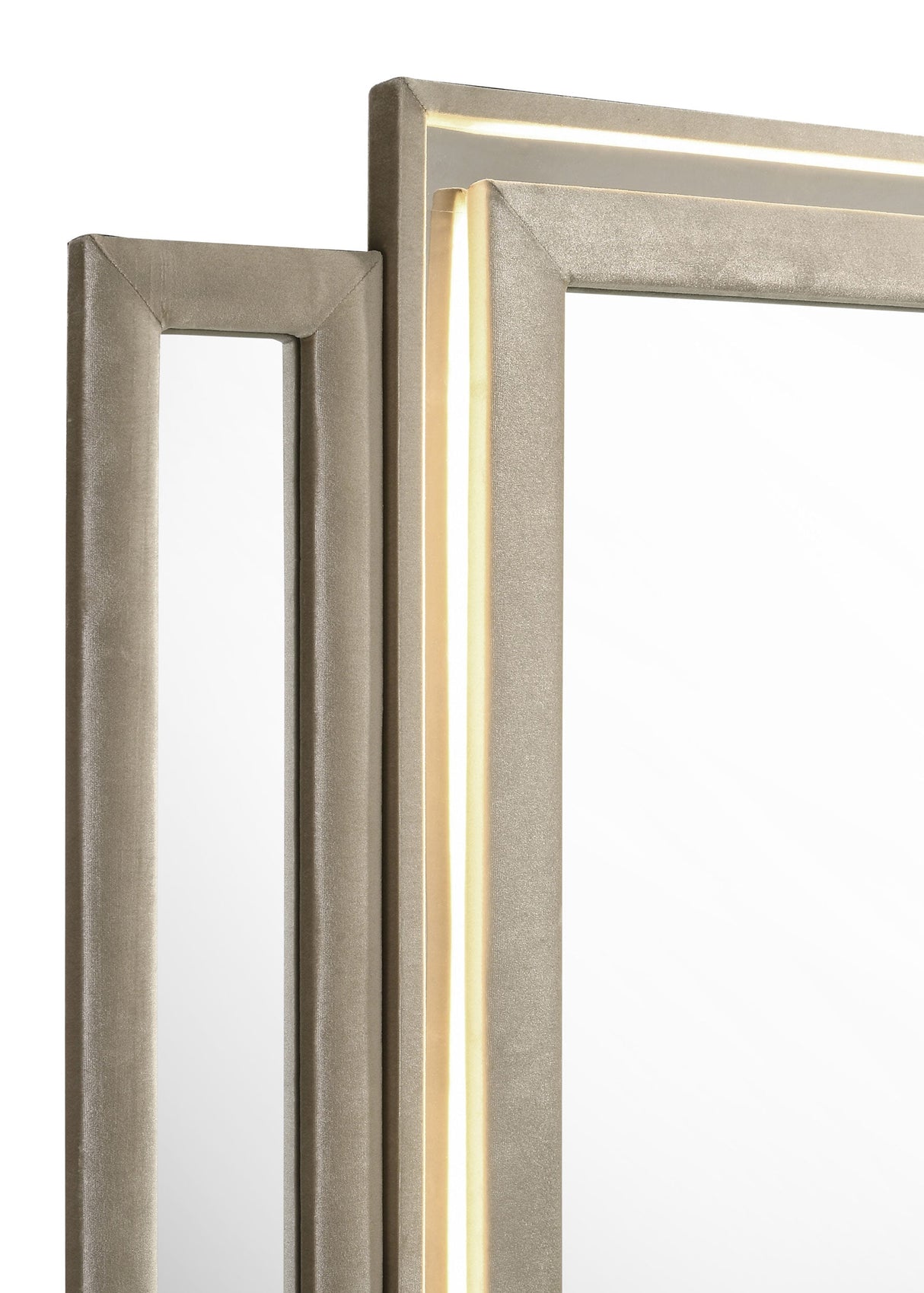Lorient Ivory/Camel LED Dresser Mirror by Coaster at Eve Furniture