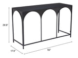 Loriet Black Console Table by Zuomod at Eve Furniture