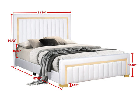 Loris Beige Full Bed by Happy Homes at Eve Furniture