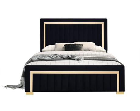 Loris Black Queen Bed by Happy Homes at Eve Furniture