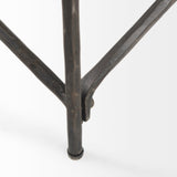 Lorlei I 53.0 X 35.0 X 15.5 White Marble Top W/ X-Shaped Gray Iron Base Coffee Table by Mercana at Eve Furniture