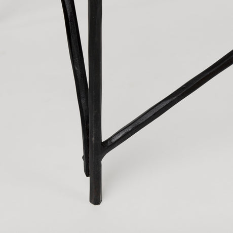 Lorlei Marble Top w/ Gray Iron Base Console Table by Mercana at Eve Furniture