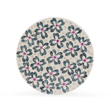 Lorna Capiz Shell Accent Stool by TOV Furniture at Eve Furniture