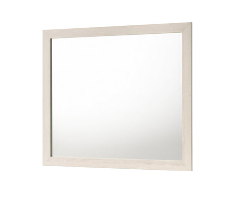 Lorraine Antique White Bedroom Mirror (Mirror Only) by Crown Mark at Eve Furniture