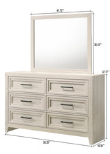 Lorraine Antique White Dresser by Crown Mark at Eve Furniture