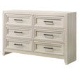 Lorraine Antique White Dresser by Crown Mark at Eve Furniture