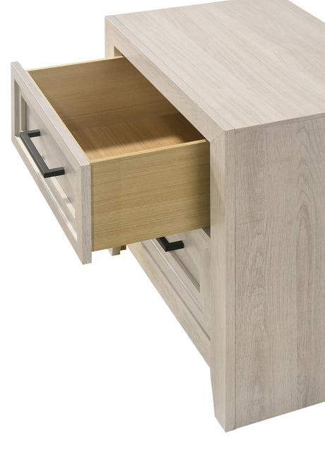Lorraine Antique White Nightstand by Crown Mark at Eve Furniture