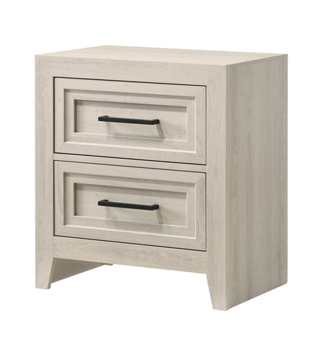 Lorraine Antique White Nightstand by Crown Mark at Eve Furniture