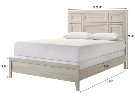 Lorraine Antique White Panel Bedroom Set by Crown Mark at Eve Furniture