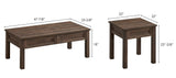 Lorraine Brown 3-Piece Cocktail Set by Crown Mark at Eve Furniture