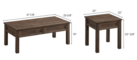 Lorraine Brown 3-Piece Cocktail Set by Crown Mark at Eve Furniture