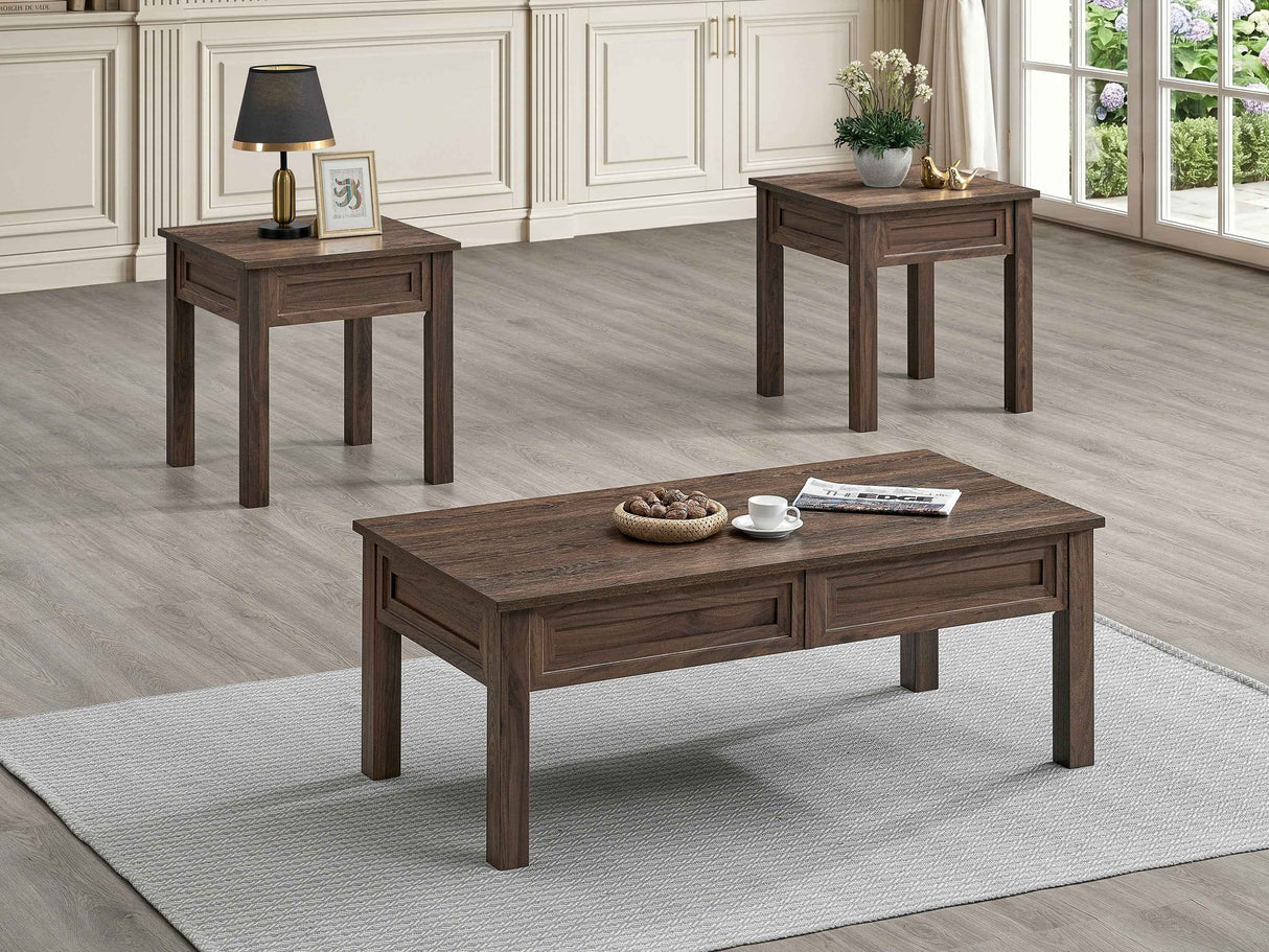 Lorraine Brown 3-Piece Cocktail Set by Crown Mark at Eve Furniture