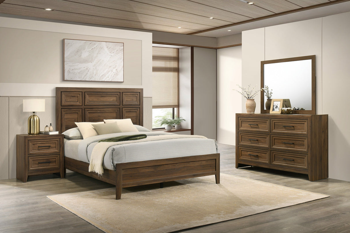 Lorraine Dark Brown Bedroom Set by Crown Mark at Eve Furniture