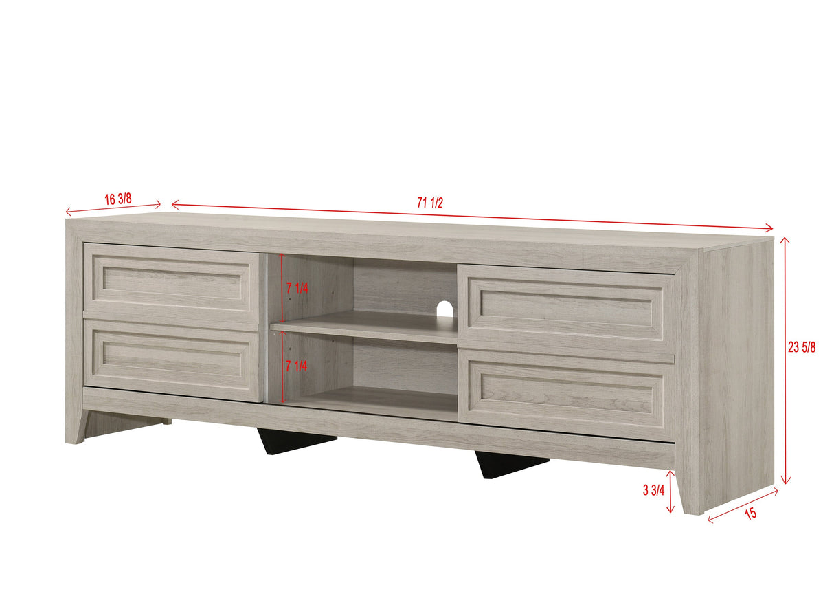 Lorraine Gray TV Stand by Crown Mark at Eve Furniture