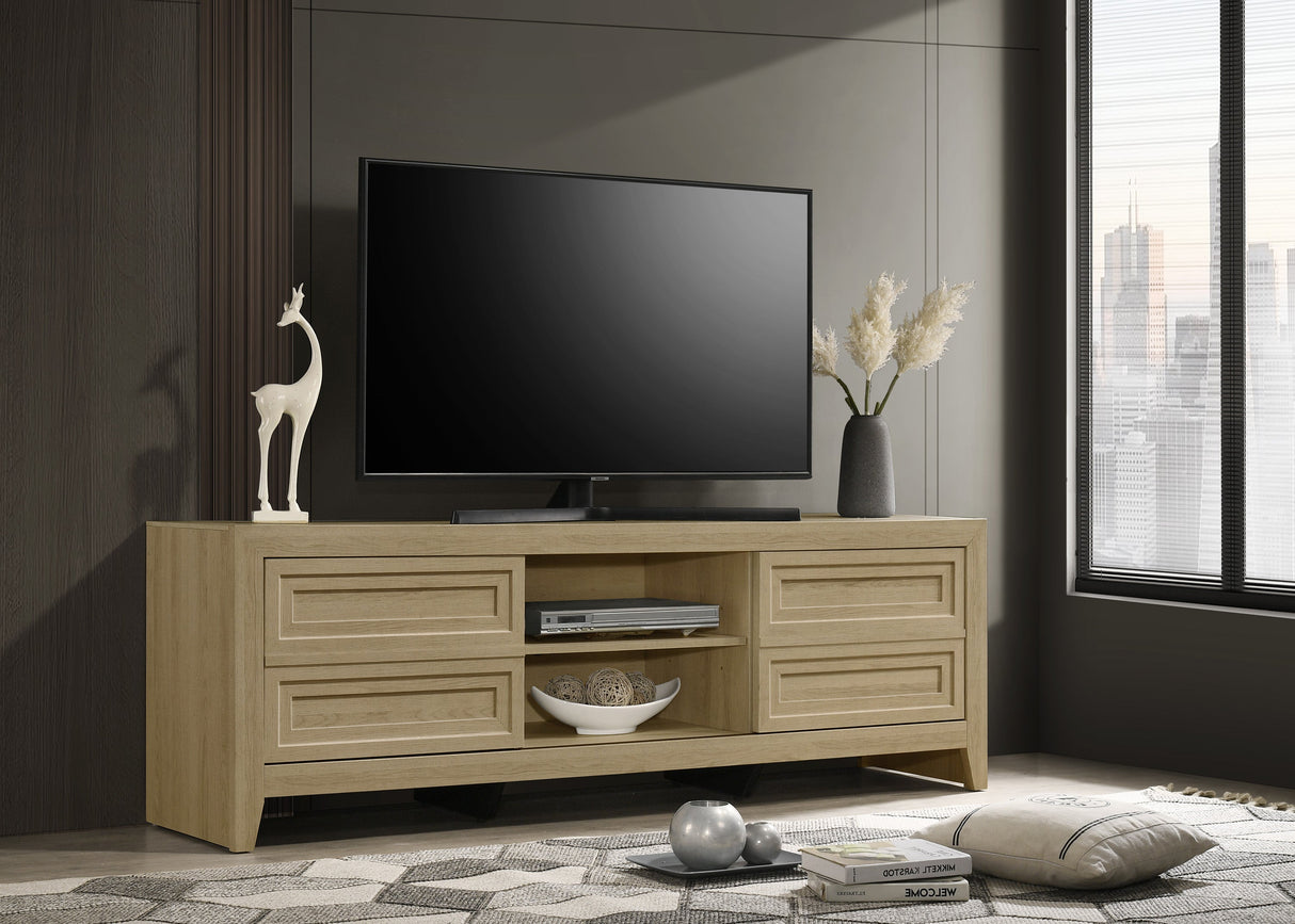 Lorraine Natural TV Stand by Crown Mark at Eve Furniture