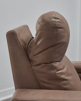 Lorrenton Caramel Power Glider Recliner with Audio System by Ashley at Eve Furniture