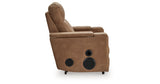 Lorrenton Caramel Power Glider Recliner with Audio System by Ashley at Eve Furniture