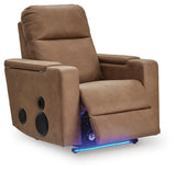 Lorrenton Caramel Power Glider Recliner with Audio System by Ashley at Eve Furniture