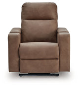Lorrenton Caramel Power Glider Recliner with Audio System by Ashley at Eve Furniture