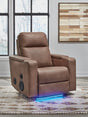 Lorrenton Caramel Power Glider Recliner with Audio System by Ashley at Eve Furniture