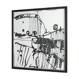 Lost Treasure Map I by Mercana Studio a Hand Embellished Textured Framed Art Print by Mercana at Eve Furniture