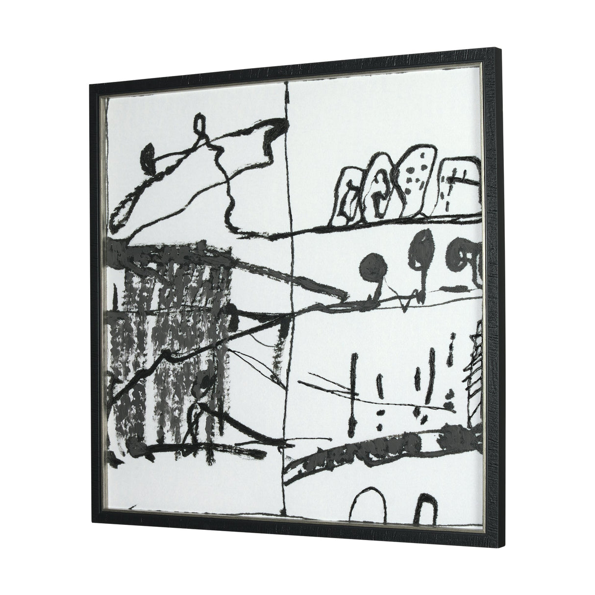 Lost Treasure Map II by Mercana Studio a Hand Embellished Textured Framed Art Print by Mercana at Eve Furniture