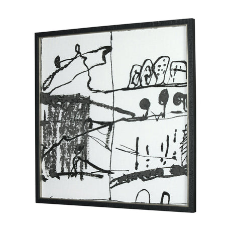 Lost Treasure Map II by Mercana Studio a Hand Embellished Textured Framed Art Print by Mercana at Eve Furniture