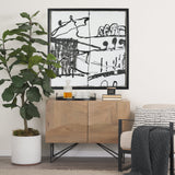 Lost Treasure Map II by Mercana Studio a Hand Embellished Textured Framed Art Print by Mercana at Eve Furniture