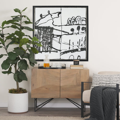 Lost Treasure Map II by Mercana Studio a Hand Embellished Textured Framed Art Print by Mercana at Eve Furniture