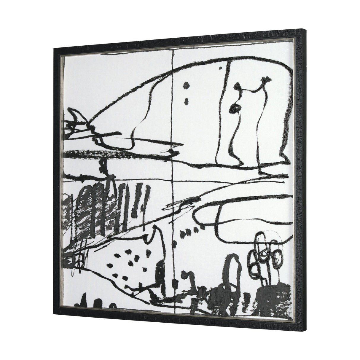 Lost Treasure Map III by Mercana Studio a Hand Embellished Textured Framed Art Print by Mercana at Eve Furniture