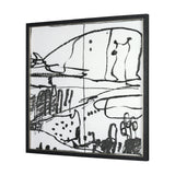 Lost Treasure Map III by Mercana Studio a Hand Embellished Textured Framed Art Print by Mercana at Eve Furniture