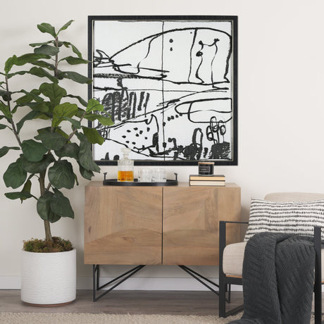 Lost Treasure Map III by Mercana Studio a Hand Embellished Textured Framed Art Print by Mercana at Eve Furniture