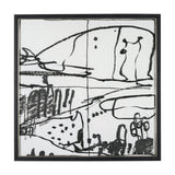 Lost Treasure Map III by Mercana Studio a Hand Embellished Textured Framed Art Print by Mercana at Eve Furniture