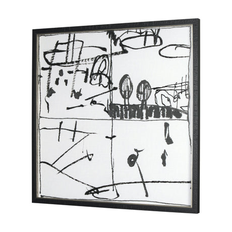 Lost Treasure Map IV by Mercana Studio a Hand Embellished Textured Framed Art Print by Mercana at Eve Furniture