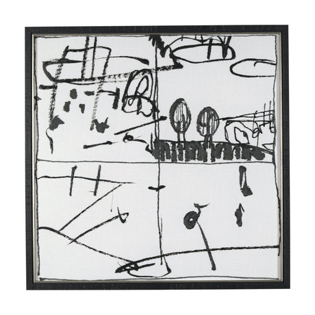 Lost Treasure Map IV by Mercana Studio a Hand Embellished Textured Framed Art Print by Mercana at Eve Furniture