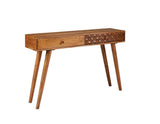 Lotus Natural Brown 2-Drawer Console Table