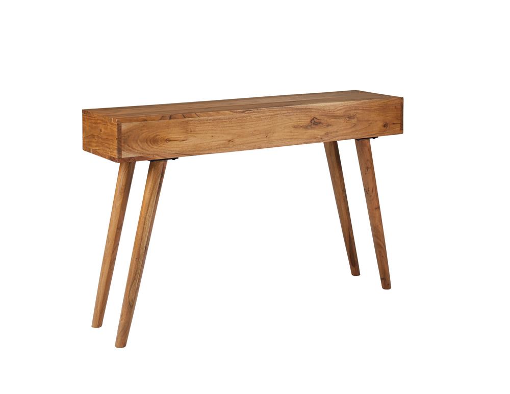 Lotus Natural Brown 2-Drawer Console Table