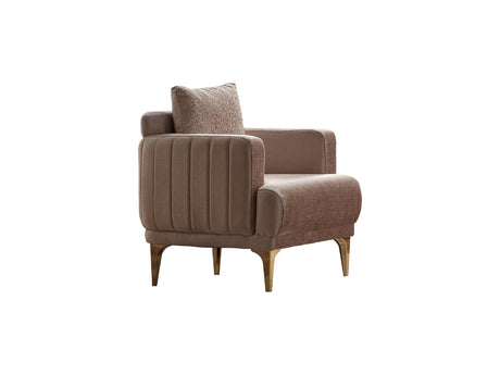 Lotus 3-pieces (Sofa & Loveseat & Chair) Livingroom Set Cream by Furnia at Eve Furniture