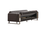 Lotus 3-pieces (Sofa & Loveseat & Chair) Livingroom Set in Grey by Furnia at Eve Furniture