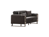 Lotus 3-pieces (Sofa & Loveseat & Chair) Livingroom Set in Grey by Furnia at Eve Furniture